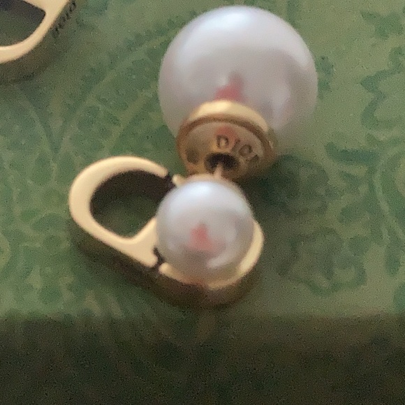 Gold Finish Dior Gold Earrings - Picture 3 of 5